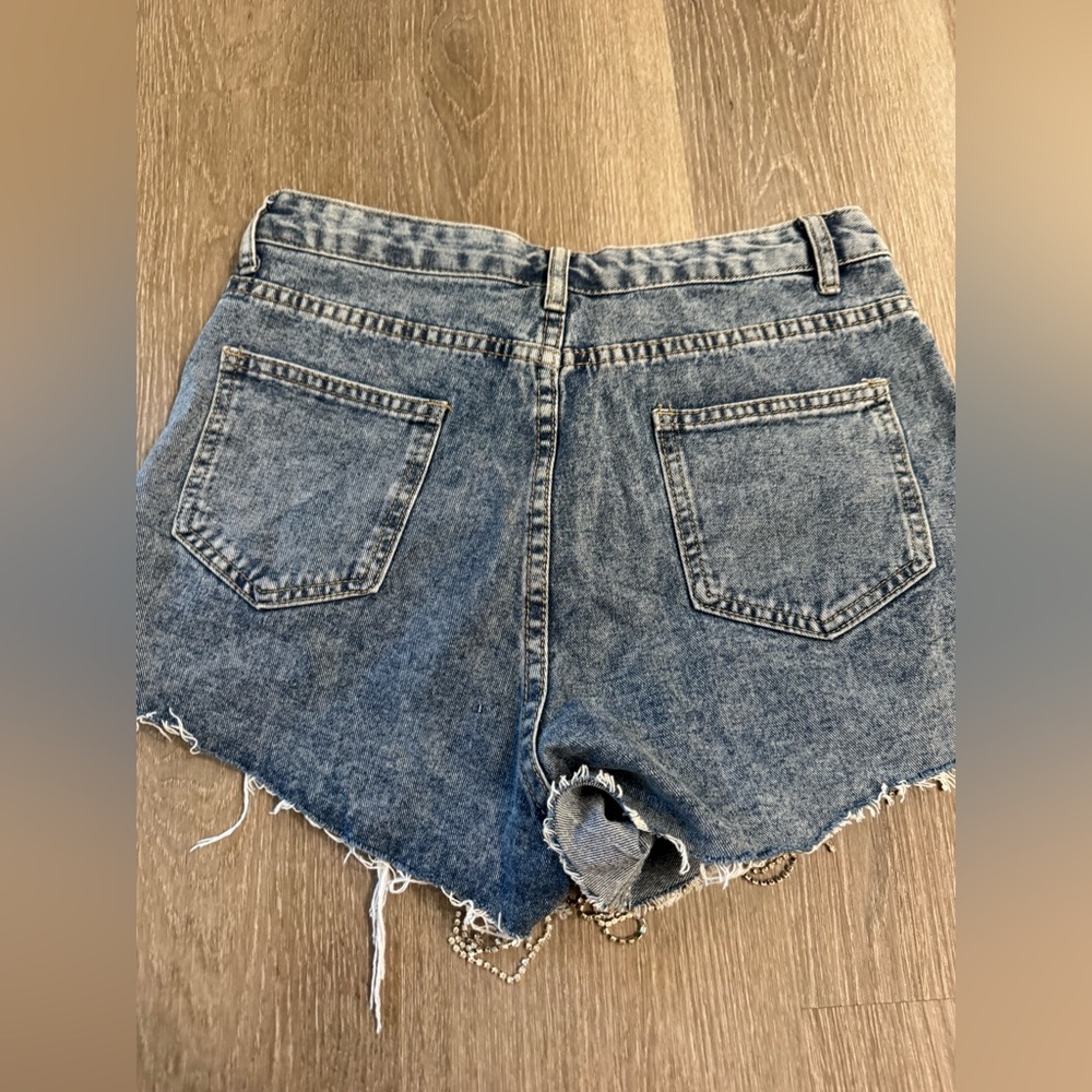 Windsor Rhinestone Fringe Shorts - Picture 3 of 3